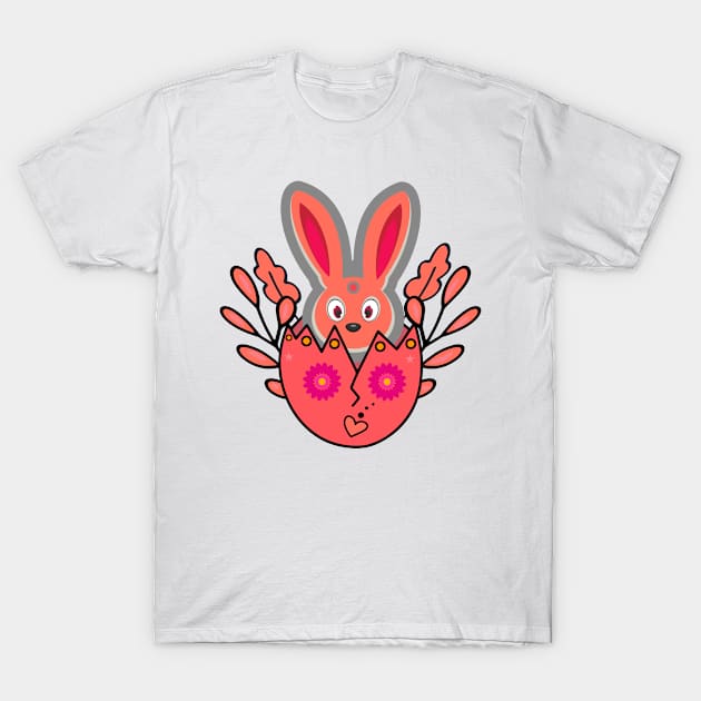 Funny Easter Bunny Egg - Easter Day T-Shirt by DMMGear